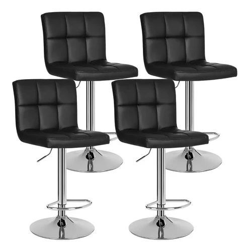 Foto detalhada do Conjunto 4 Banquetas Giratórias Best Gomo Estofadas - Avaliação e Review do Faro Guia (imagem 2)
