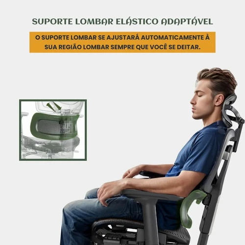 Foto detalhada do Cadeira Ergonômica Mônaco BT07 LuvinCo Mesh - Avaliação e Review do Faro Guia (imagem 5)