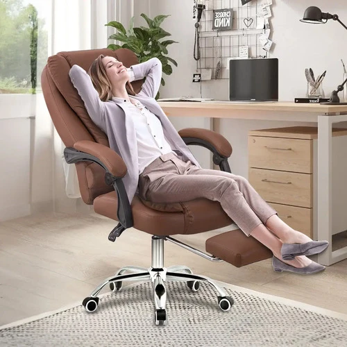 Foto detalhada do Cadeira Presidente Python Fly Ergonômica Couro - Avaliação e Review do Faro Guia (imagem 5)