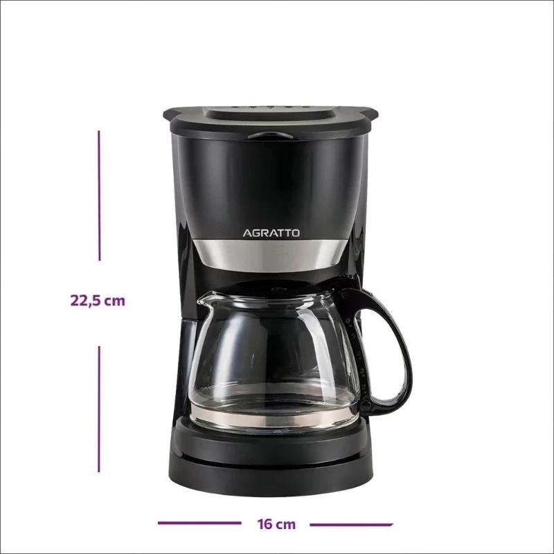 Foto detalhada do Cafeteira Elétrica Agratto Vetro Caffe - Avaliação e Review do Faro Guia (imagem 3)