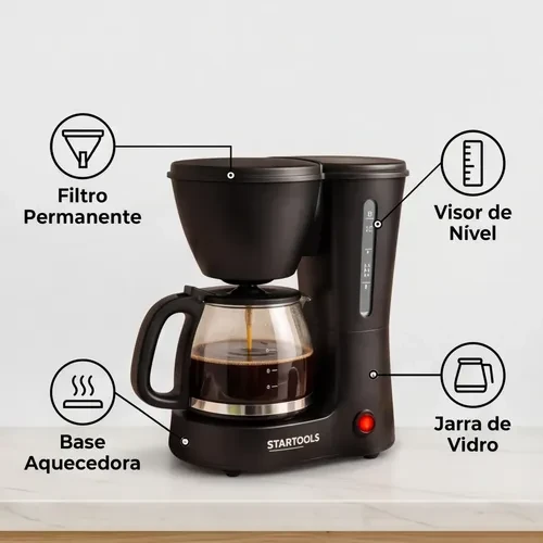 Foto detalhada do Cafeteira Elétrica Premium 600ml - Avaliação e Review do Faro Guia (imagem 6)