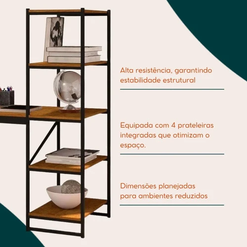 Foto detalhada do Escrivaninha Industrial Vertical Art Panta Slim - Avaliação e Review do Faro Guia (imagem 2)