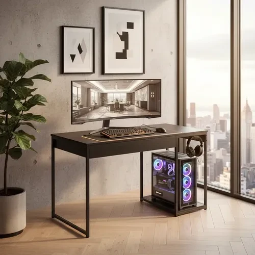 Foto detalhada do Mesa Gamer Industrial Gobi Brasil - Avaliação e Review do Faro Guia (imagem 2)