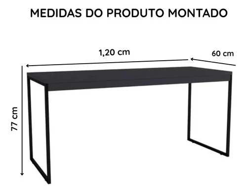 Foto detalhada do Escrivaninha Industrial Metalon Jm3 120x60 - Avaliação e Review do Faro Guia (imagem 4)