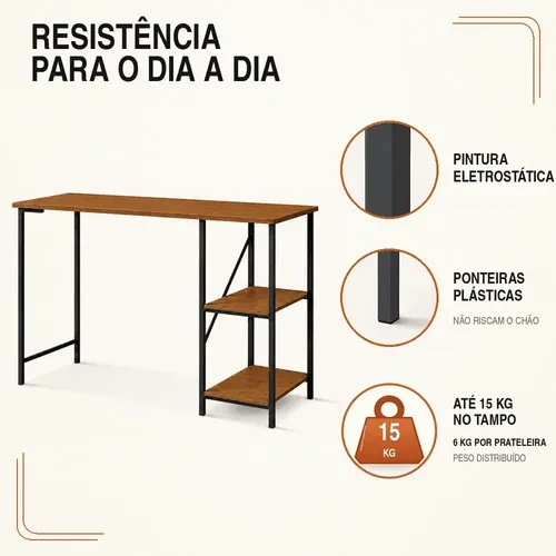Foto detalhada do Escrivaninha Industrial Star 110 KLM Store - Avaliação e Review do Faro Guia (imagem 5)