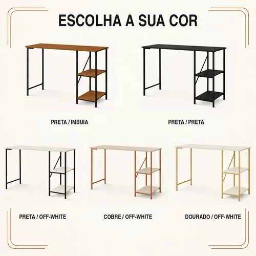 Foto detalhada do Escrivaninha Industrial Star 110 KLM Store - Avaliação e Review do Faro Guia (imagem 6)
