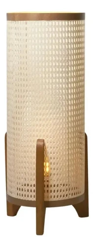 Foto detalhada do Abajur de Chão Ravena Rattan Vintage - Avaliação e Review do Faro Guia (imagem 3)