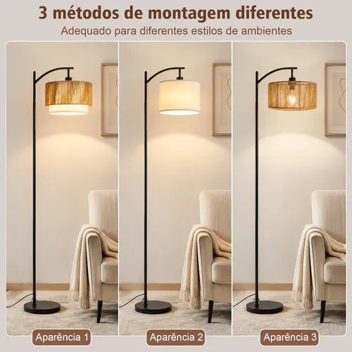 Foto detalhada do Luminária de Coluna Boho Norelux Vime - Avaliação e Review do Faro Guia (imagem 2)