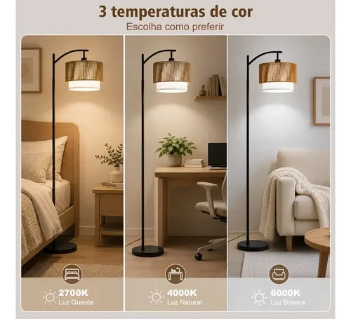 Foto detalhada do Luminária de Coluna Boho Norelux Vime - Avaliação e Review do Faro Guia (imagem 3)