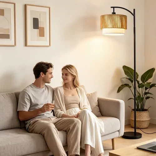 Foto detalhada do Luminária de Coluna Boho Norelux Vime - Avaliação e Review do Faro Guia (imagem 7)