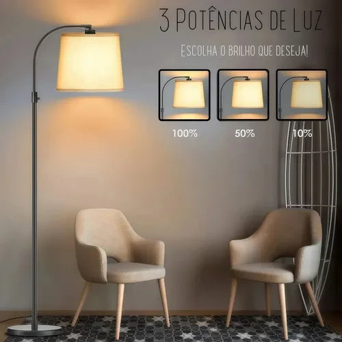 Foto detalhada do Lustre de Chão em Arco SANTOBR - Avaliação e Review do Faro Guia (imagem 7)