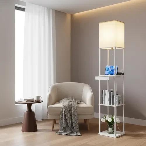 Foto detalhada do Luminária Multifuncional com Prateleiras - Avaliação e Review do Faro Guia (imagem 2)