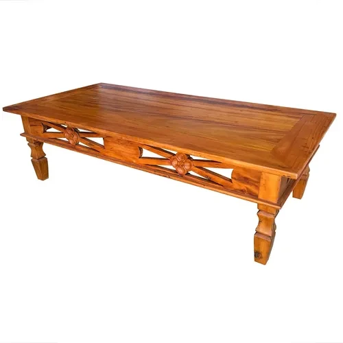 Mesa de Centro Rústica em Peroba Rosa