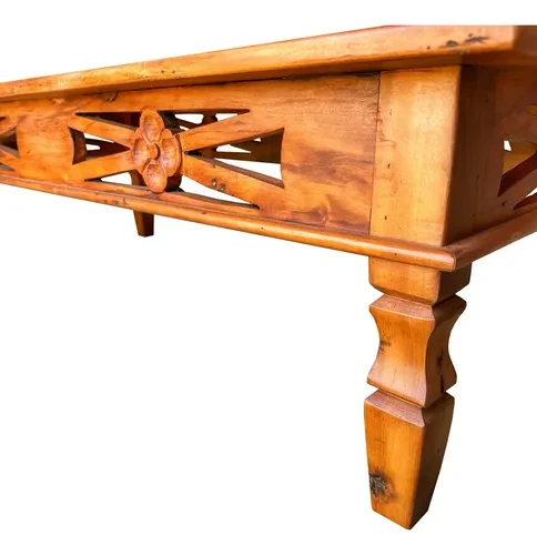 Foto detalhada do Mesa de Centro Rústica em Peroba Rosa - Avaliação e Review do Faro Guia (imagem 3)
