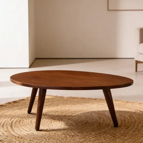 Mesa de Centro Design Orgânico Minimalista