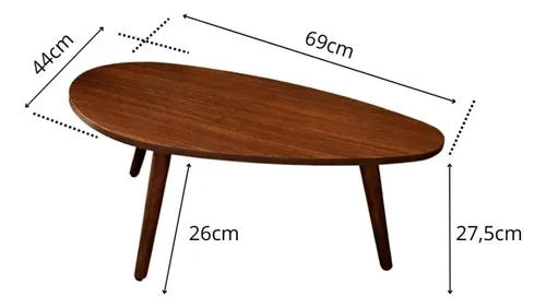 Foto detalhada do Mesa de Centro Design Orgânico Minimalista - Avaliação e Review do Faro Guia (imagem 3)