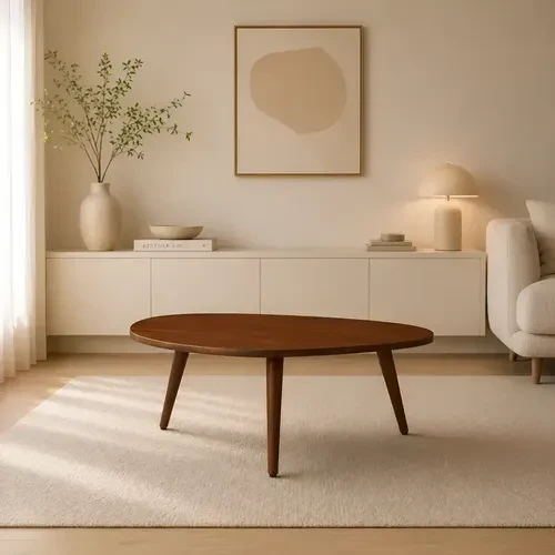 Foto detalhada do Mesa de Centro Design Orgânico Minimalista - Avaliação e Review do Faro Guia (imagem 5)