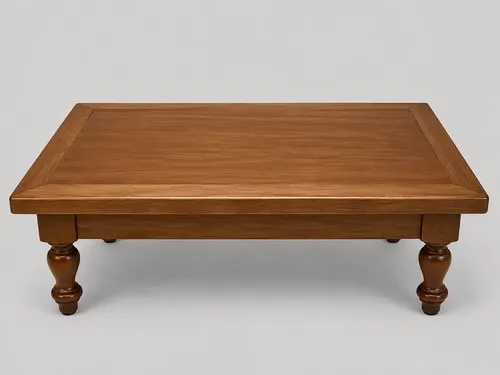 Foto detalhada do Mesa de Centro Clássica Castanho Brilhante - Avaliação e Review do Faro Guia (imagem 4)