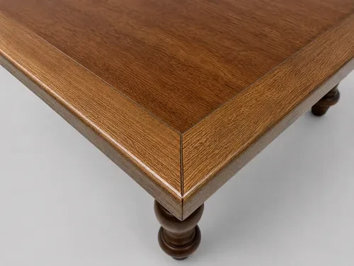 Foto detalhada do Mesa de Centro Clássica Castanho Brilhante - Avaliação e Review do Faro Guia (imagem 5)