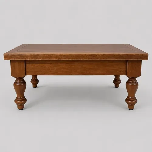 Foto detalhada do Mesa de Centro Clássica Castanho Brilhante - Avaliação e Review do Faro Guia (imagem 6)