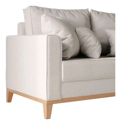 Foto detalhada do Sofá Compacto Beny Living em Linho - Avaliação e Review do Faro Guia (imagem 3)