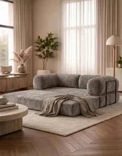Foto detalhada do Sofá Cama Snoo Multiuso em Bouclé - Avaliação e Review do Faro Guia (imagem 3)