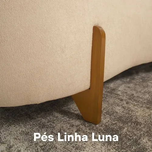 Foto detalhada do Sofá Curvo Orgânico Vimont em Bouclê - Avaliação e Review do Faro Guia (imagem 3)