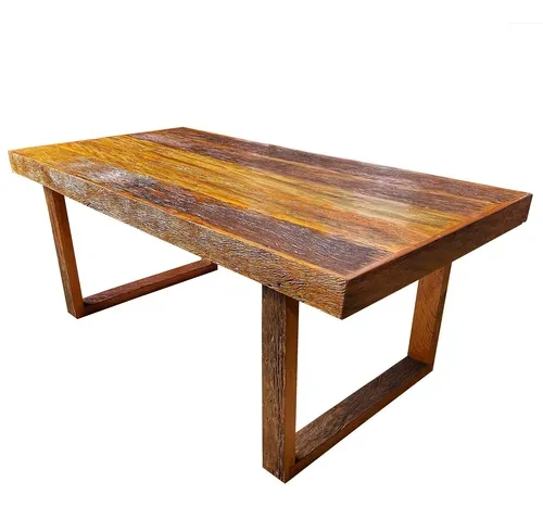 Foto detalhada do Mesa de Jantar Rústica Artesanal em Madeira Peroba Rosa 6 Lugares - Avaliação e Review do Faro Guia (imagem 4)
