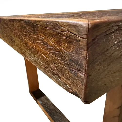 Foto detalhada do Mesa de Jantar Rústica Artesanal em Madeira Peroba Rosa 6 Lugares - Avaliação e Review do Faro Guia (imagem 5)