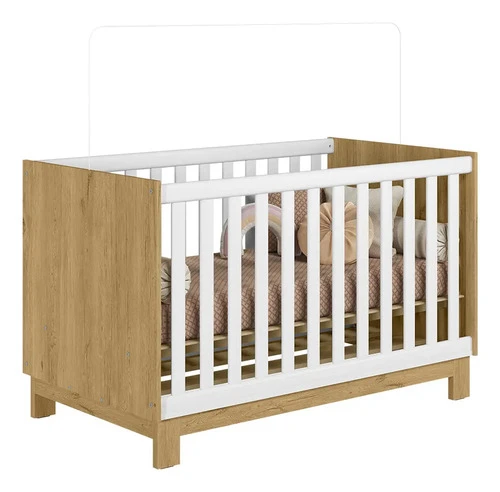 Foto detalhada do Berço 2 em 1 Americano Vira Cama Slim com Colchão - Avaliação e Review do Faro Guia (imagem 4)