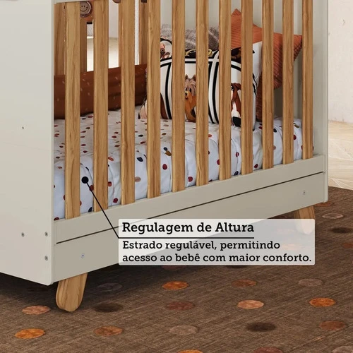 Foto detalhada do Berço Minicama 4 em 1 Espresso Levy - Avaliação e Review do Faro Guia (imagem 5)