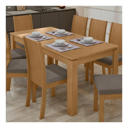 Foto detalhada do Mesa de Jantar 8 Lugares Athenas Lopas 180cm - Avaliação e Review do Faro Guia (imagem 3)