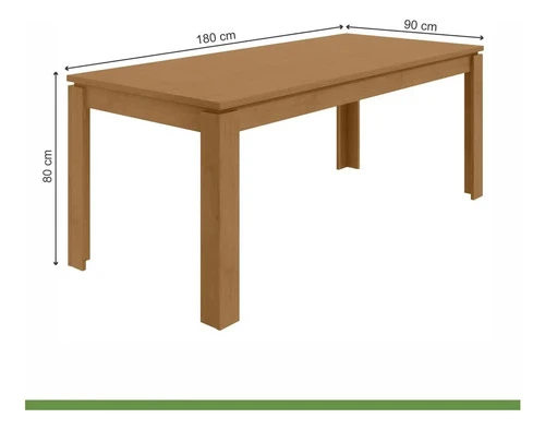 Foto detalhada do Mesa de Jantar 8 Lugares Athenas Lopas 180cm - Avaliação e Review do Faro Guia (imagem 4)