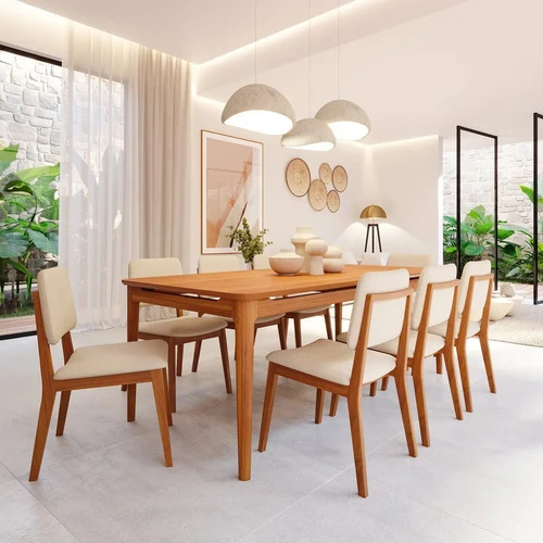 Foto detalhada do Mesa de Jantar 8 Lugares Miriti Cabecasa 210cm - Avaliação e Review do Faro Guia (imagem 2)
