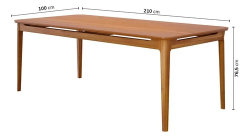 Foto detalhada do Mesa de Jantar 8 Lugares Miriti Cabecasa 210cm - Avaliação e Review do Faro Guia (imagem 3)