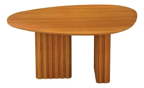 Foto detalhada do Mesa de Jantar Tampo Orgânico Isis Freijó 135cm - Avaliação e Review do Faro Guia (imagem 2)