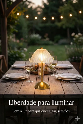 Foto detalhada do Abajur de Mesa LED Via Flix Vintage - Avaliação e Review do Faro Guia (imagem 4)