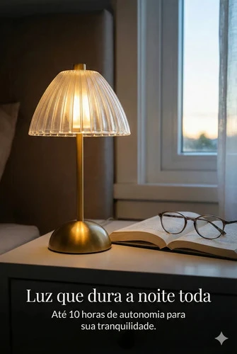 Foto detalhada do Abajur de Mesa LED Via Flix Vintage - Avaliação e Review do Faro Guia (imagem 6)