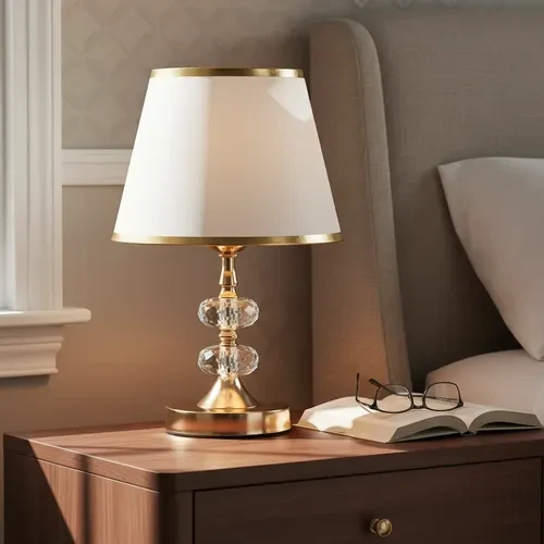 Abajur de Cabeceira Techled Gold Touch