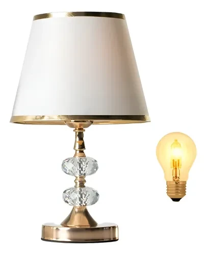 Foto detalhada do Abajur de Cabeceira Techled Gold Touch - Avaliação e Review do Faro Guia (imagem 2)