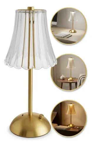 Luminária de Mesa Saia de Seda Touch