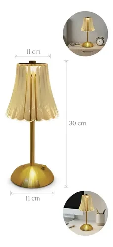Foto detalhada do Luminária de Mesa Saia de Seda Touch - Avaliação e Review do Faro Guia (imagem 2)
