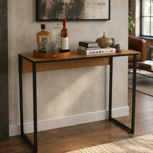 Aparador Buffet Simples Estilo Industrial Freijó