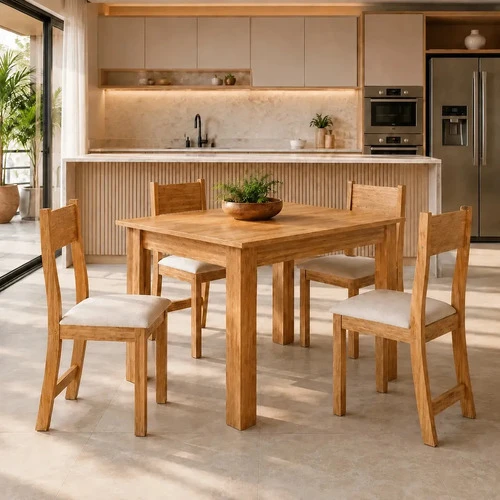 Foto detalhada do Conjunto Sala de Jantar Mesa Jude com Cadeiras Brisa - Avaliação e Review do Faro Guia (imagem 3)