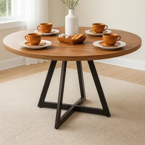 Foto detalhada do Mesa de Jantar Oval Orgânica Cone em Freijó - Avaliação e Review do Faro Guia (imagem 5)