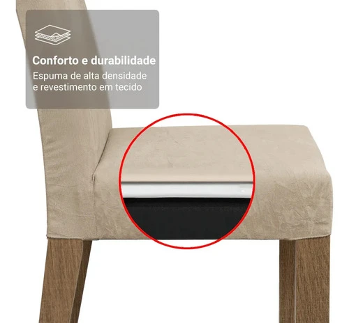 Foto detalhada do Sala de Jantar Madesa Evelin com Tampo de Vidro - Avaliação e Review do Faro Guia (imagem 6)