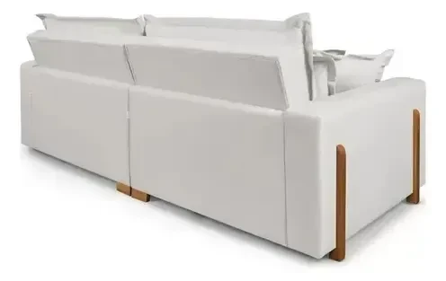 Foto detalhada do Sofá Retrátil Reclinável Davi Premium em Linho - Avaliação e Review do Faro Guia (imagem 4)