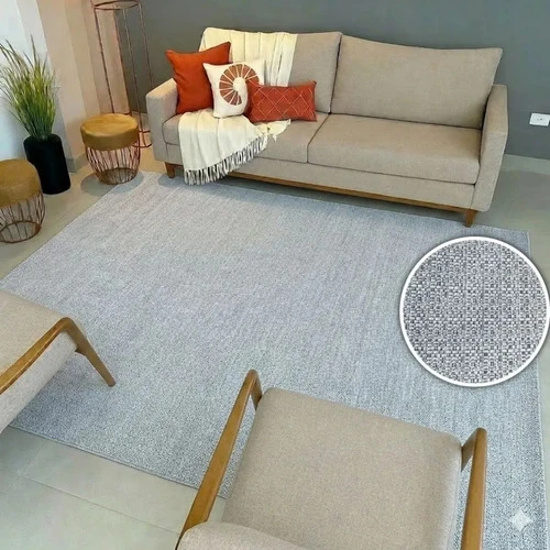 Foto detalhada do Tapete de Tecido Plano Dubai Cinza - Avaliação e Review do Faro Guia (imagem 4)