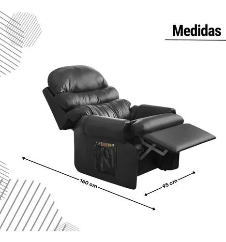 Foto detalhada do Poltrona Reclinável Top Sofas Premium - Avaliação e Review do Faro Guia (imagem 6)