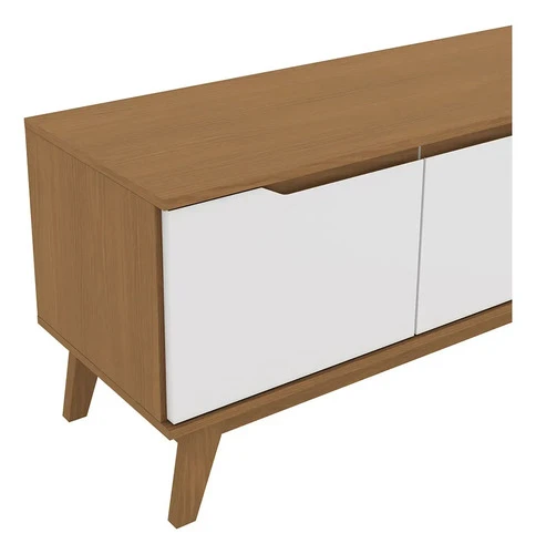 Foto detalhada do Rack Kappesberg Canela e Branco Brilho - Avaliação e Review do Faro Guia (imagem 5)